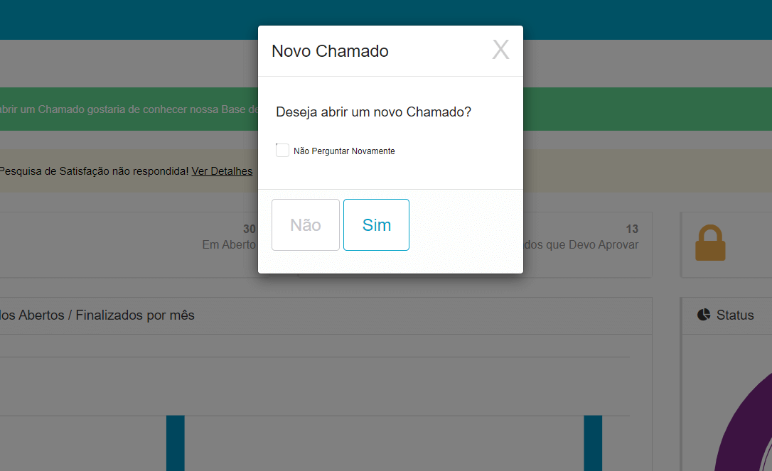 novo chamado